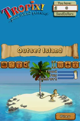 Tropix! ...Your Island Getaway (USA) (En,Fr,De,Es,It) screen shot title